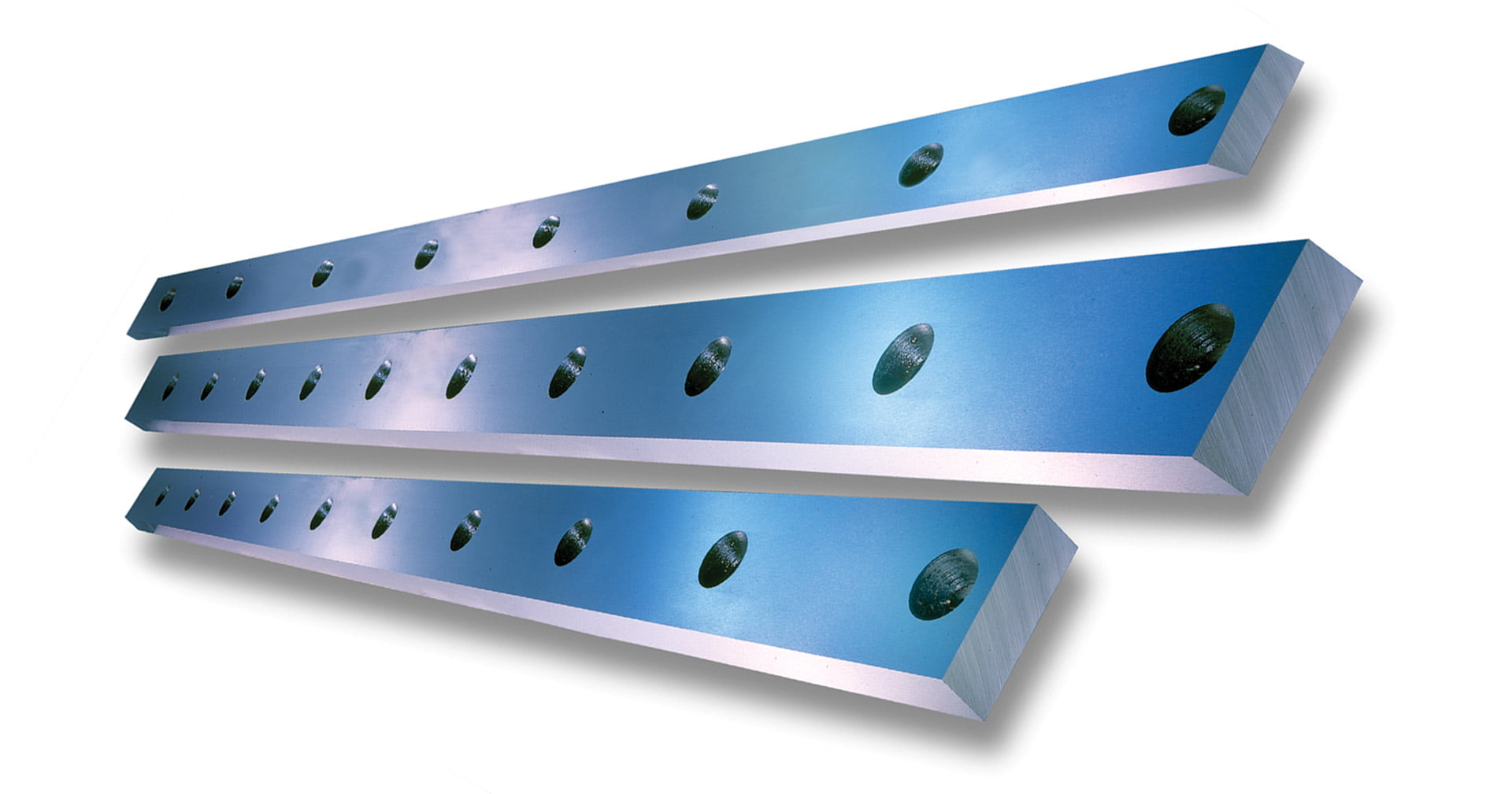 Close up of Guillotine Blades suitable for Edwards Pearson Machinery